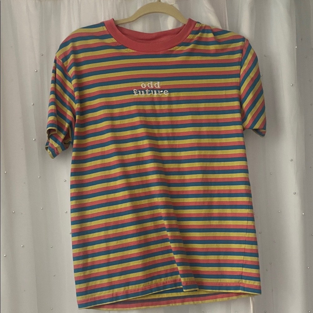 Odd Future unisex Rainbow Striped Tee